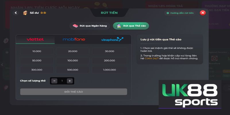 quy trinh rut tien ve ngan hang cuc ky don gian tai uk88 Quy trình rút tiền về ngân hàng cực kỳ đơn giản tại Uk88